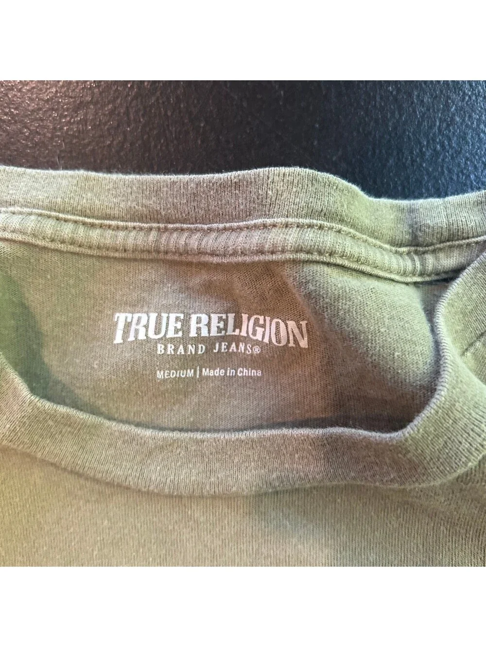 Vintage y2k designer True Religion World Tour graphic T-shirt tan